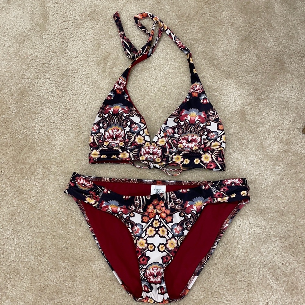 Becca flower print bikini